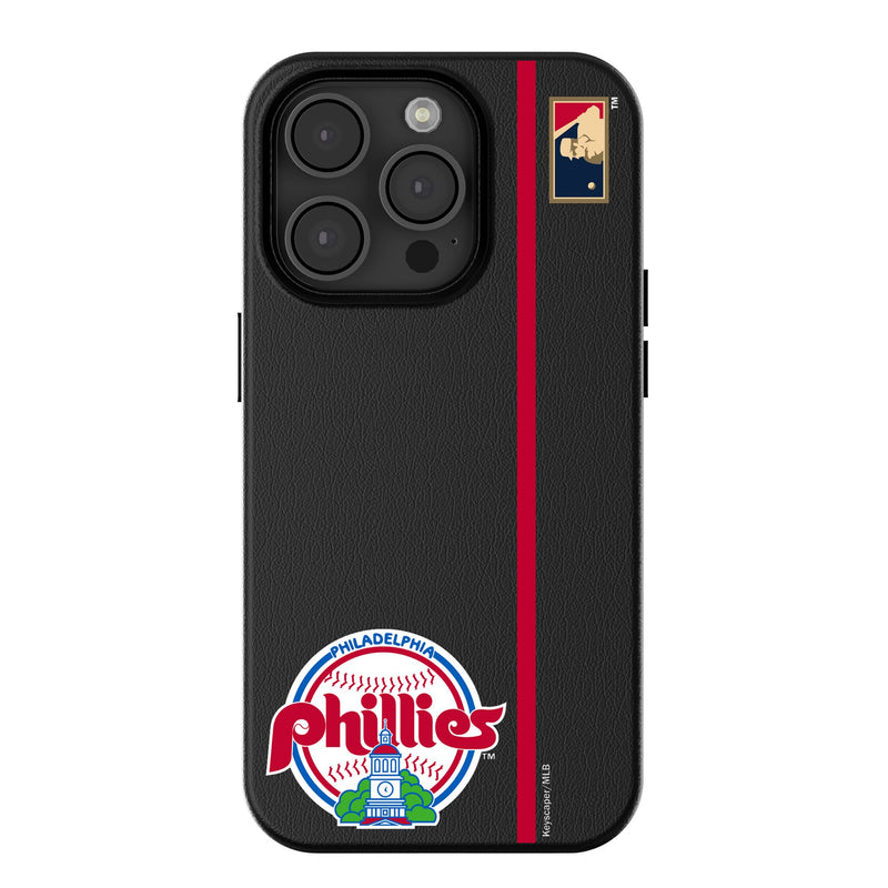 Philadelphia Phillies 1984-1991 - Cooperstown Collection Sidebar iPhone MagSafe Compatible Phone Case for Apple iPhone