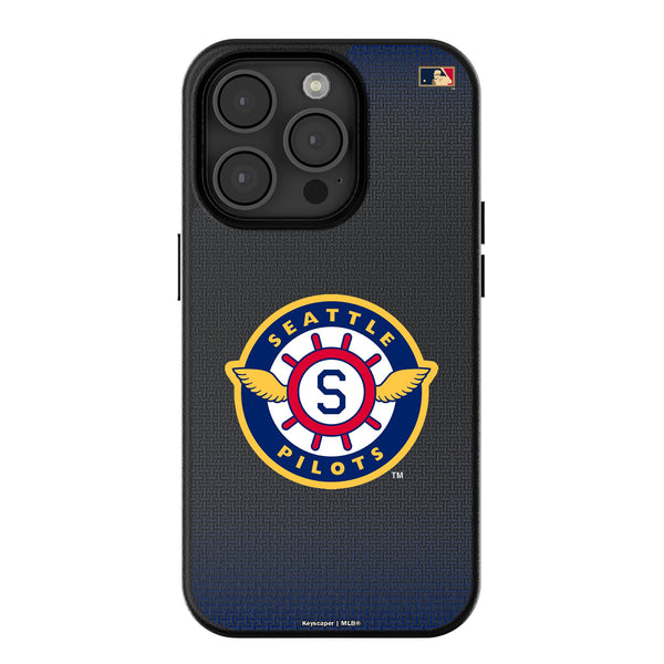 Seattle Pilots 1969 - Cooperstown Collection Linen iPhone MagSafe Compatible Phone Case for Apple iPhone