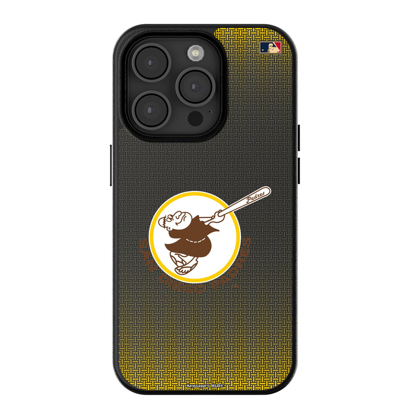 San Diego Padres 1969-1984 - Cooperstown Collection Linen iPhone MagSafe Compatible Phone Case