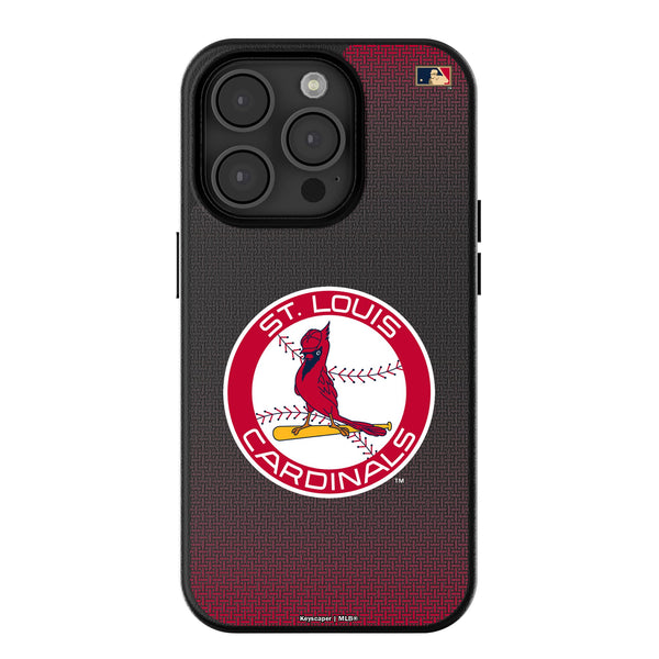 St Louis Cardinals 1966-1997 - Cooperstown Collection Linen iPhone MagSafe Compatible Phone Case for Apple iPhone
