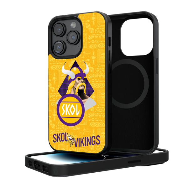 Minnesota Vikings 2024 Illustrated Limited Edition iPhone Magnetic Phone Case