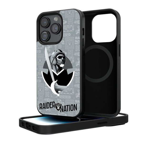 Las Vegas Raiders 2024 Illustrated Limited Edition iPhone Magnetic Phone Case