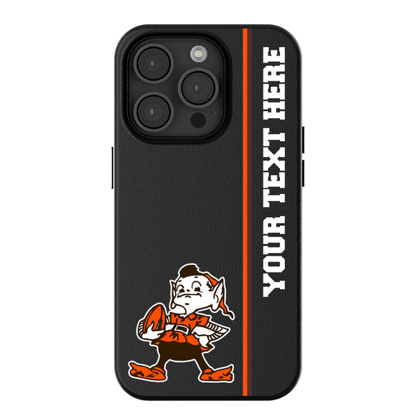 Cleveland Browns Historic Collection Personalized Sidebard iPhone MagSafe Compatible Phone Case for Apple iPhone