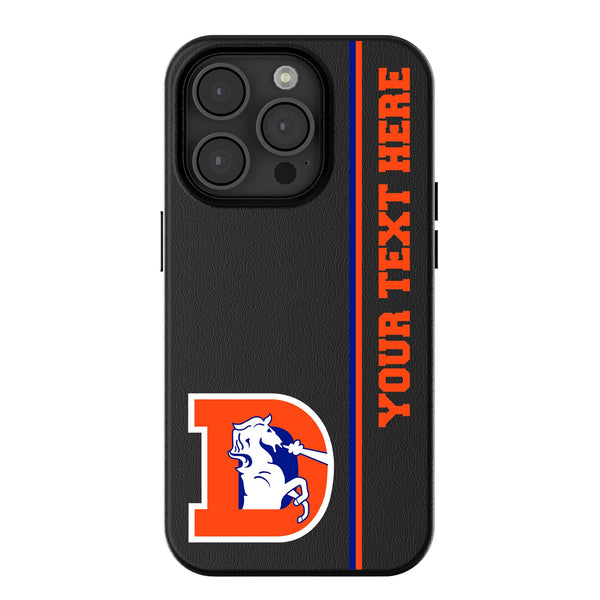 Denver Broncos 1993-1996 Historic Collection Personalized Sidebard iPhone MagSafe Compatible Phone Case for Apple iPhone