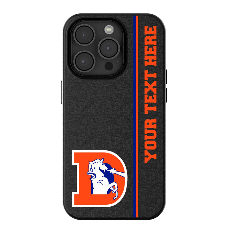 Denver Broncos 1993-1996 Historic Collection Personalized Sidebard iPhone MagSafe Compatible Phone Case for Apple iPhone