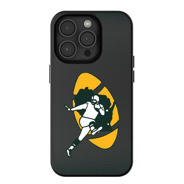 Green Bay Packers Historic Collection Linen iPhone MagSafe Compatible Phone Case for Apple iPhone