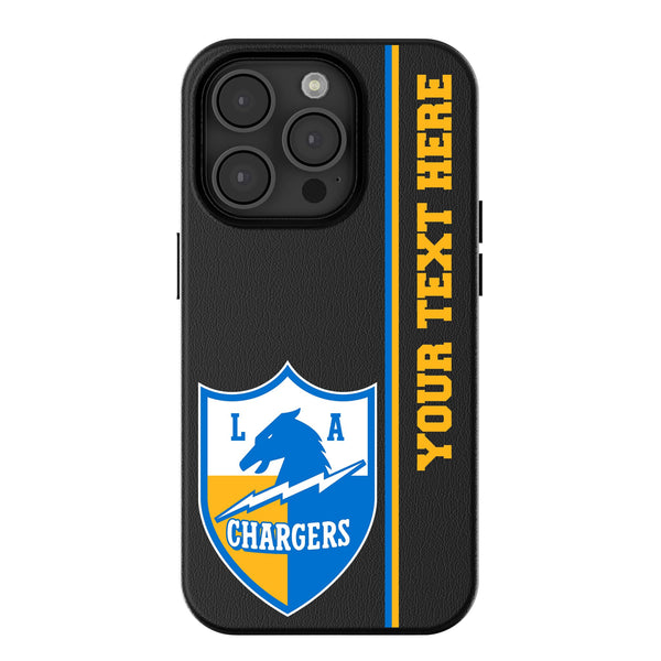 Los Angeles Chargers Historic Collection Personalized Sidebard iPhone MagSafe Compatible Phone Case for Apple iPhone