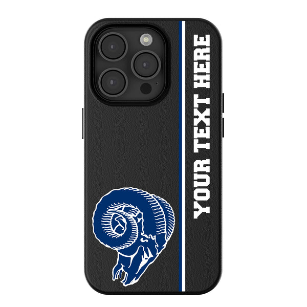Los Angeles Rams Historic Collection Personalized Sidebard iPhone MagSafe Compatible Phone Case for Apple iPhone