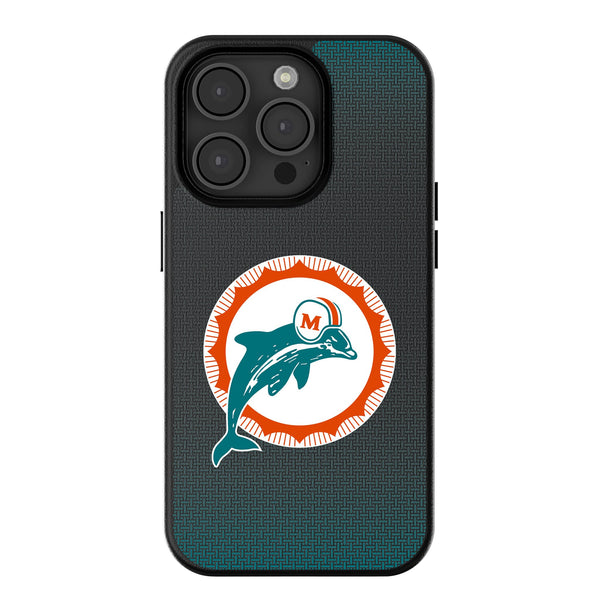 Miami Dolphins 1966-1973 Historic Collection Linen iPhone MagSafe Compatible Phone Case for Apple iPhone