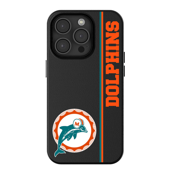 Miami Dolphins 1966-1973 Historic Collection Sidebar iPhone MagSafe Compatible Phone Case