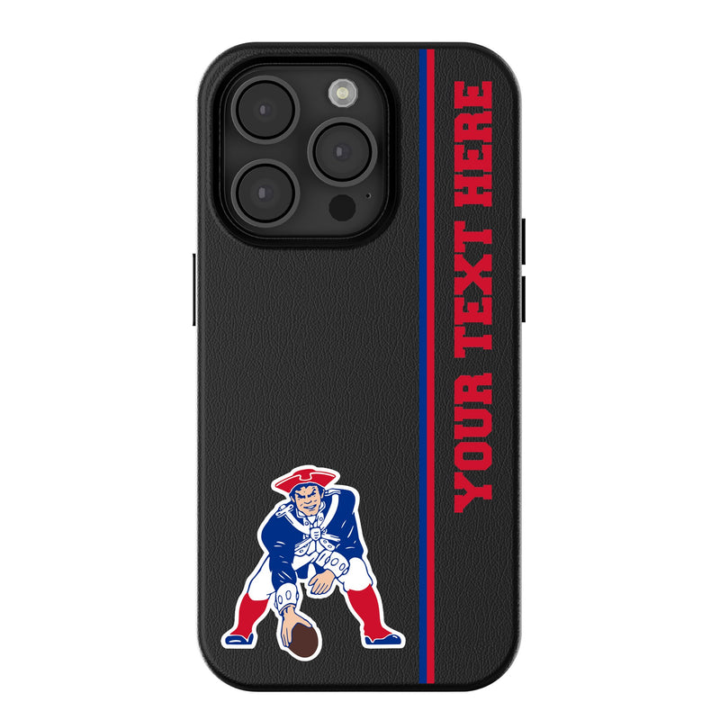 New England Patriots Historic Collection Personalized Sidebard iPhone MagSafe Compatible Phone Case for Apple iPhone