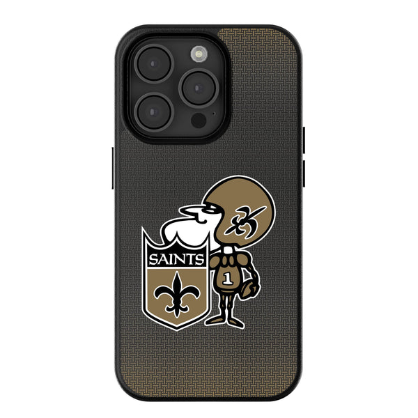 New Orleans Saints Historic Collection Linen iPhone MagSafe Compatible Phone Case for Apple iPhone