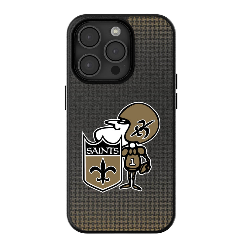 New Orleans Saints Historic Collection Linen iPhone MagSafe Compatible Phone Case for Apple iPhone