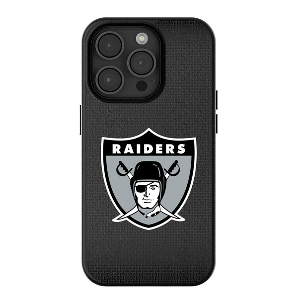 Oakland Raiders 1963 Historic Collection Linen iPhone MagSafe Compatible Phone Case for Apple iPhone