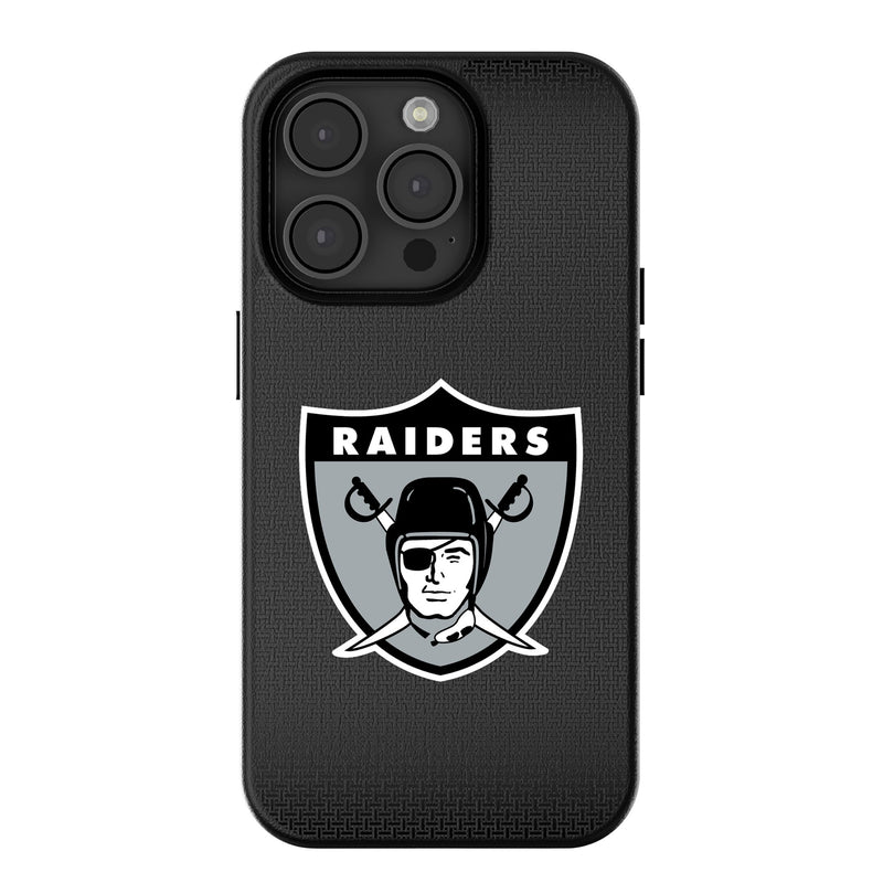 Oakland Raiders 1963 Historic Collection Linen iPhone MagSafe Compatible Phone Case for Apple iPhone