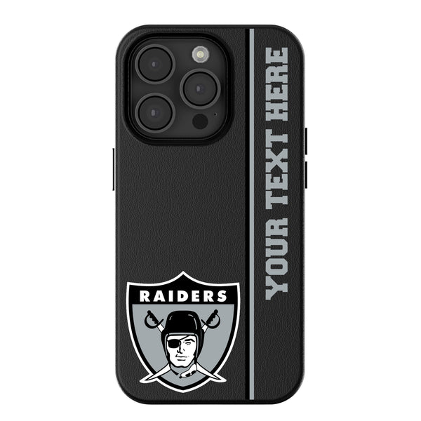 Oakland Raiders 1963 Historic Collection Personalized Sidebard iPhone MagSafe Compatible Phone Case for Apple iPhone