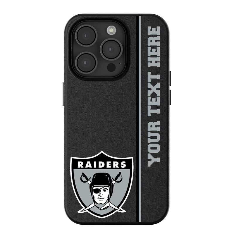 Oakland Raiders 1963 Historic Collection Personalized Sidebard iPhone MagSafe Compatible Phone Case for Apple iPhone