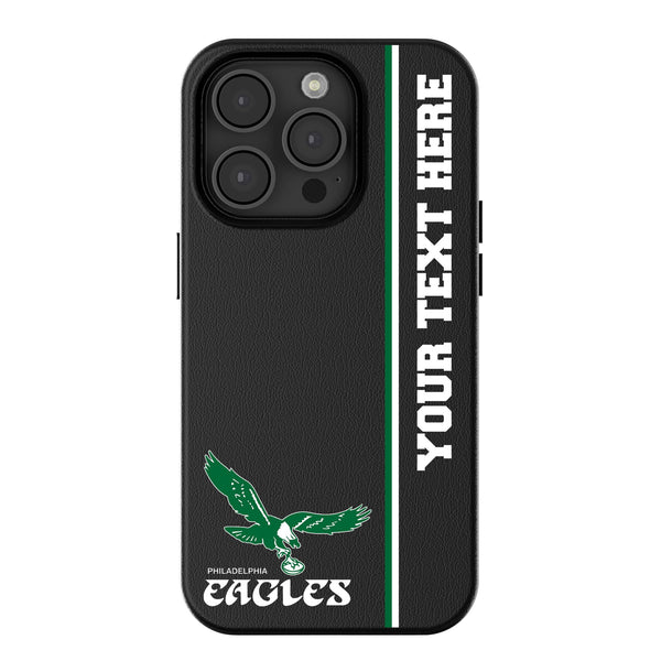 Philadelphia Eagles 1973-1995 Historic Collection Personalized Sidebard iPhone MagSafe Compatible Phone Case for Apple iPhone