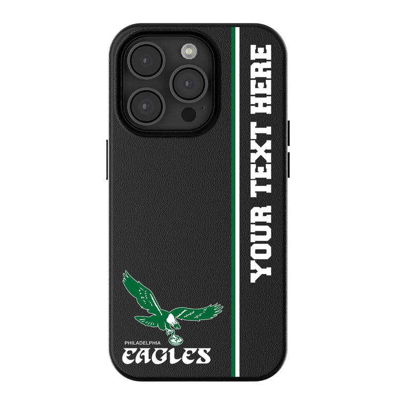 Philadelphia Eagles 1973-1995 Historic Collection Personalized Sidebard iPhone MagSafe Compatible Phone Case for Apple iPhone