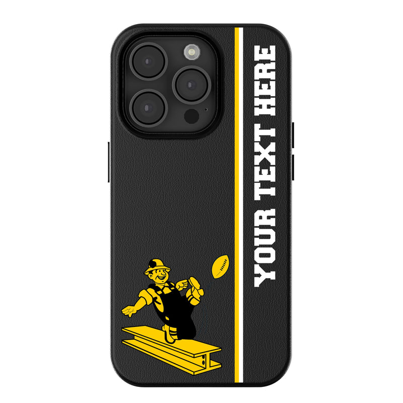 Pittsburgh Steelers 1961 Historic Collection Personalized Sidebard iPhone MagSafe Compatible Phone Case for Apple iPhone