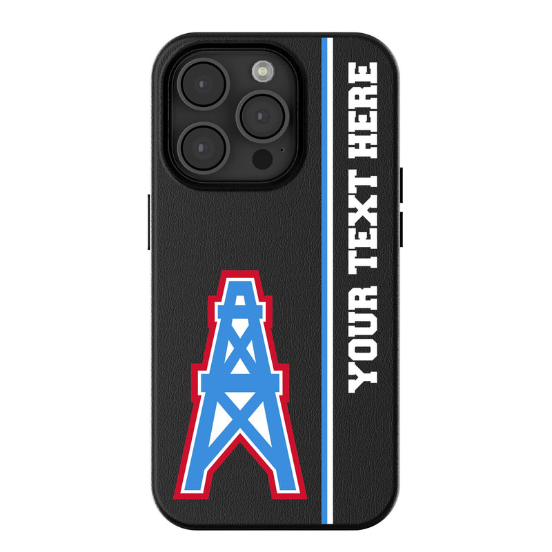 Houston Oilers Historic Collection Personalized Sidebard iPhone MagSafe Compatible Phone Case for Apple iPhone