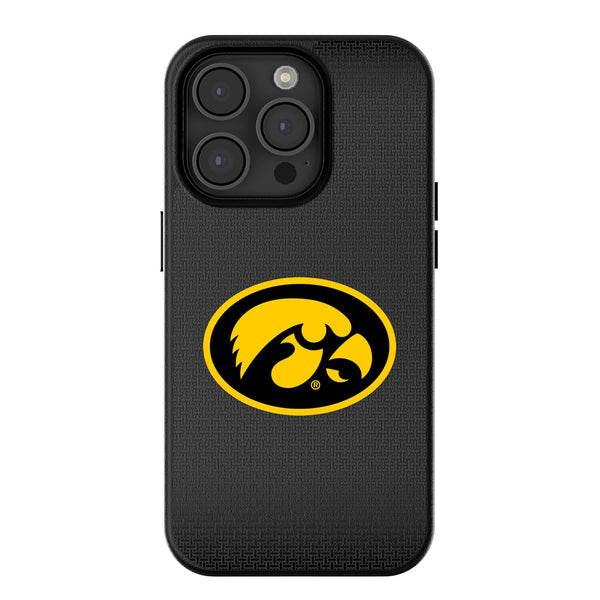 University of Iowa Hawkeyes Linen iPhone MagSafe Compatible Phone Case for Apple iPhone