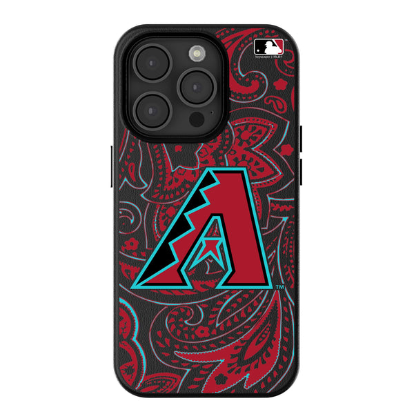 Arizona Diamondbacks Paisley iPhone MagSafe Compatible Phone Case for Apple iPhone