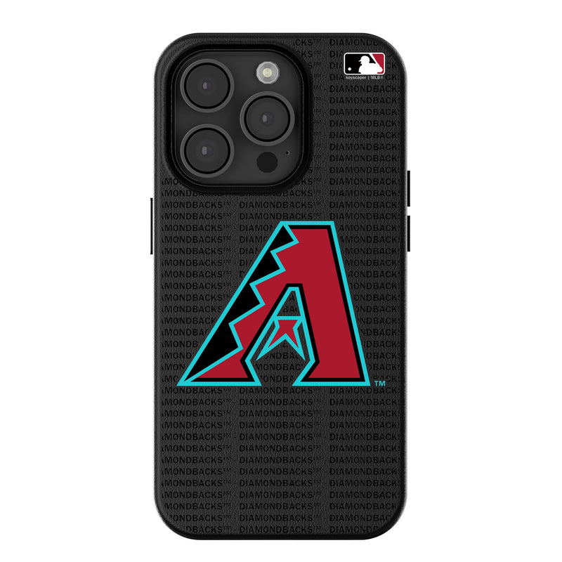 Arizona Diamondbacks Text Backdrop iPhone MagSafe Compatible Phone Case for Apple iPhone