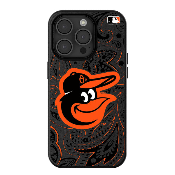 Baltimore Orioles Paisley iPhone MagSafe Compatible Phone Case for Apple iPhone
