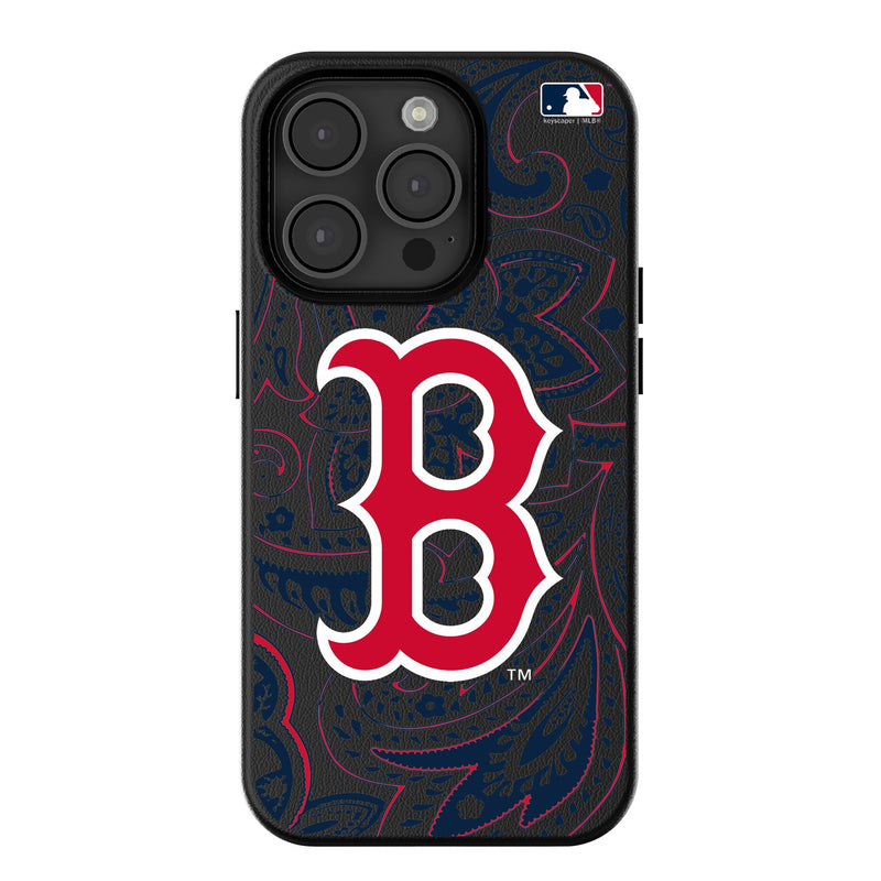 Boston Red Sox Paisley iPhone MagSafe Compatible Phone Case for Apple iPhone