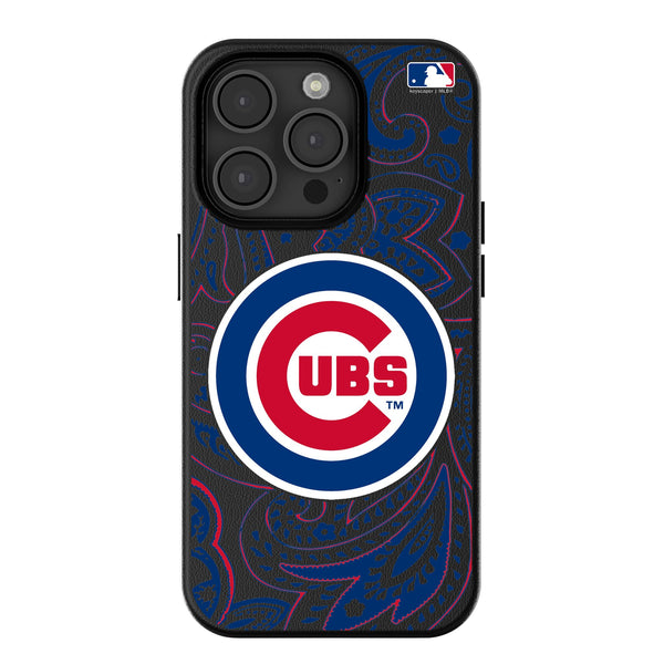 Chicago Cubs Paisley iPhone MagSafe Compatible Phone Case for Apple iPhone