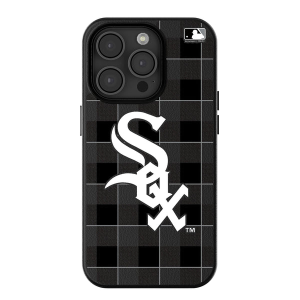 Chicago White Sox Plaid iPhone MagSafe Compatible Phone Case for Apple iPhone