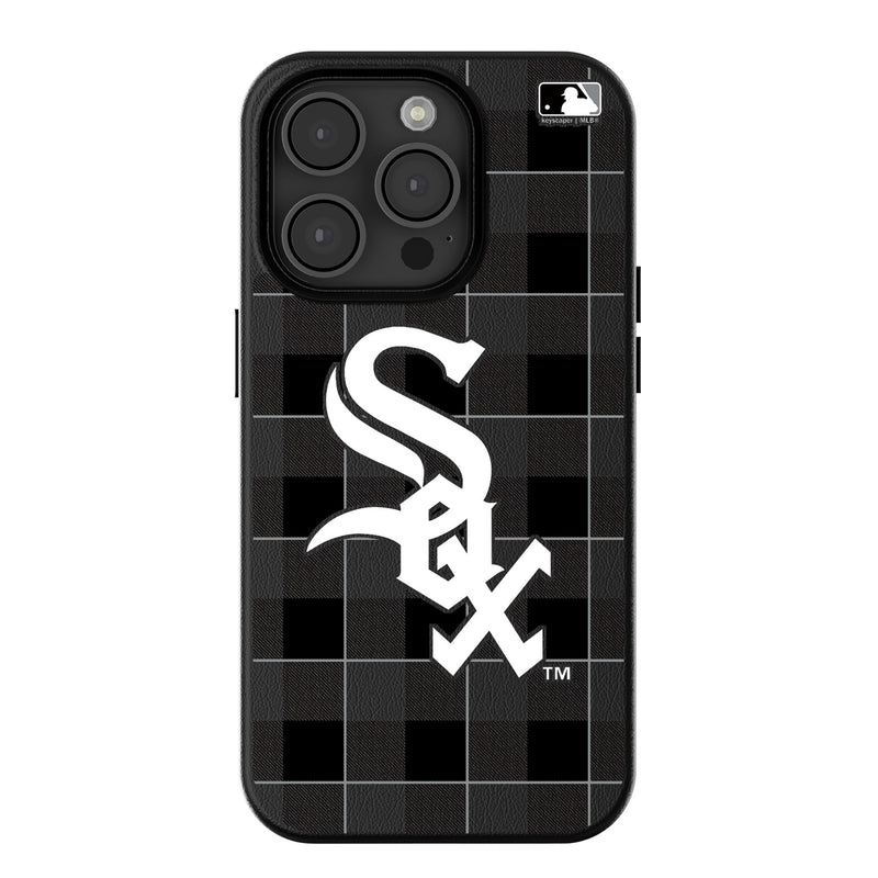 Chicago White Sox Plaid iPhone MagSafe Compatible Phone Case for Apple iPhone
