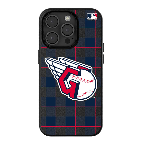 Cleveland Guardians Plaid iPhone MagSafe Compatible Phone Case