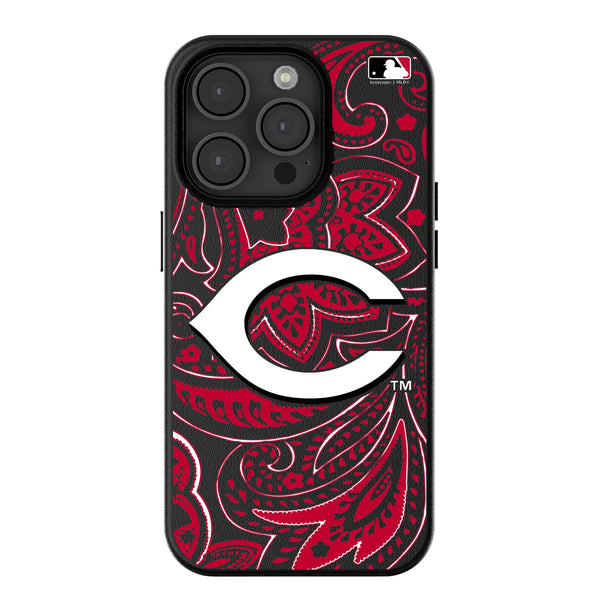 Cincinnati Reds Paisley iPhone MagSafe Compatible Phone Case for Apple iPhone