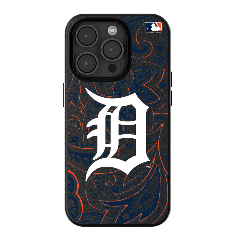 Detroit Tigers Paisley iPhone MagSafe Compatible Phone Case