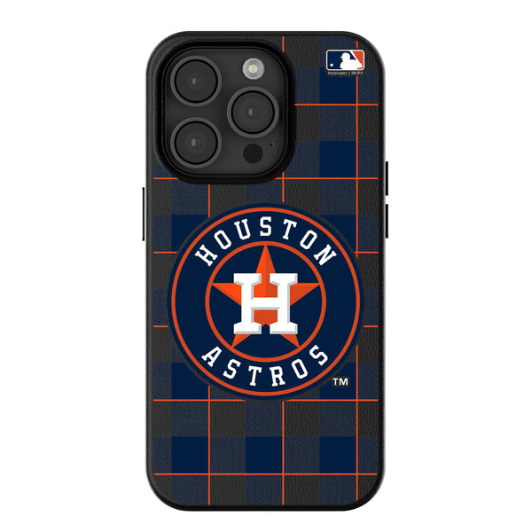 Houston Astros Plaid iPhone MagSafe Compatible Phone Case for Apple iPhone
