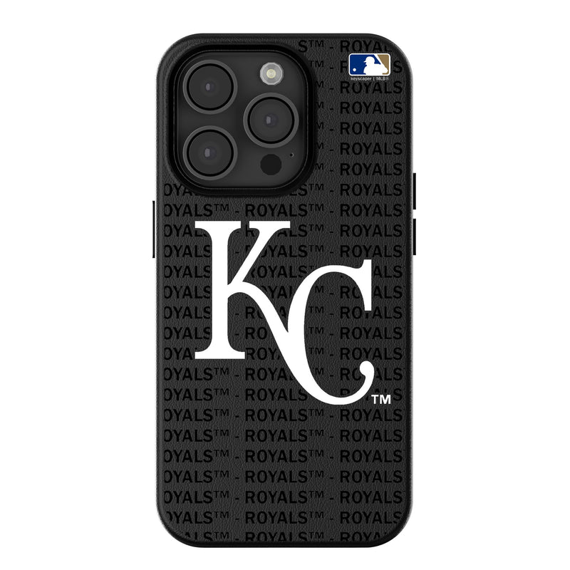 Kansas City Royals Text Backdrop iPhone MagSafe Compatible Phone Case for Apple iPhone