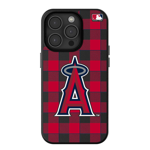 Los Angeles Angels Plaid iPhone MagSafe Compatible Phone Case for Apple iPhone
