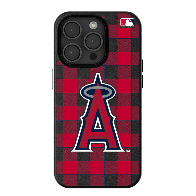 Los Angeles Angels Plaid iPhone MagSafe Compatible Phone Case for Apple iPhone