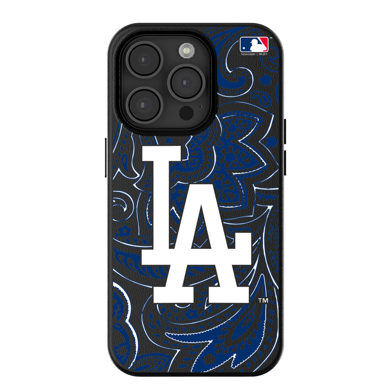 LA Dodgers Paisley iPhone MagSafe Compatible Phone Case for Apple iPhone