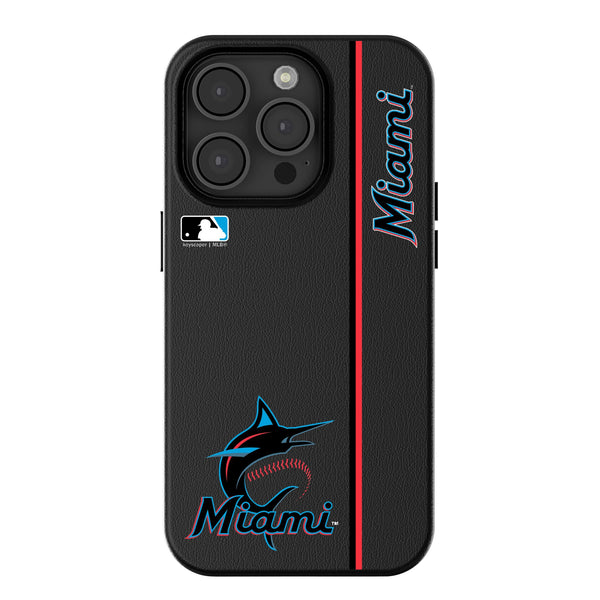 Miami Marlins Sidebar iPhone MagSafe Compatible Phone Case