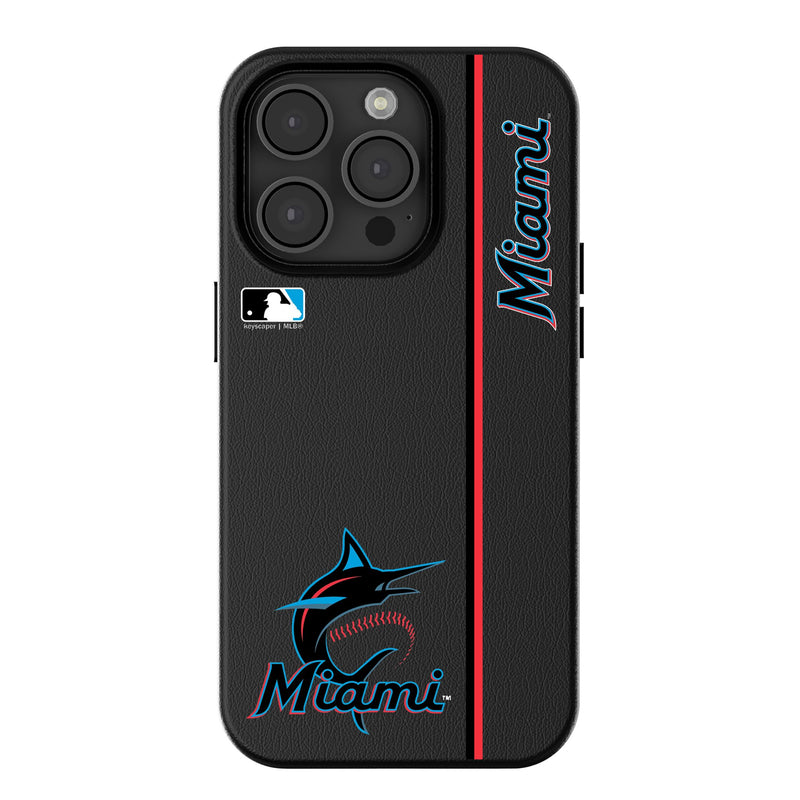 Miami Marlins Sidebar iPhone MagSafe Compatible Phone Case