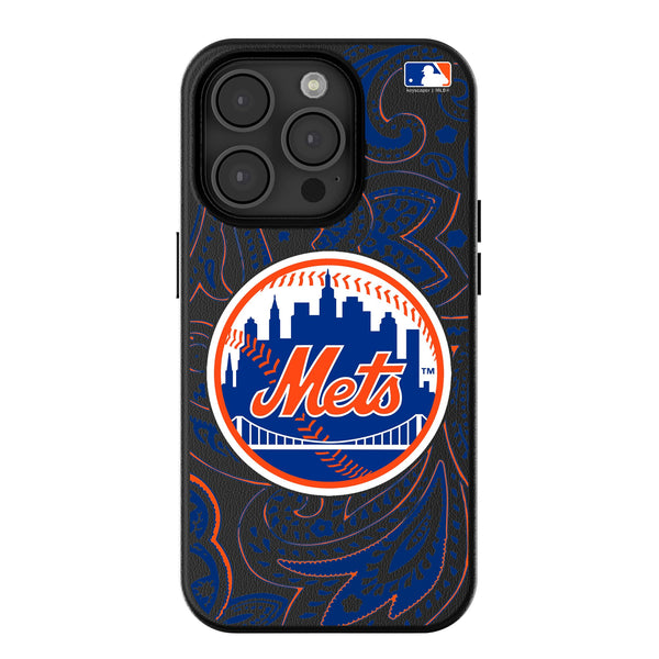 New York Mets Paisley iPhone MagSafe Compatible Phone Case for Apple iPhone