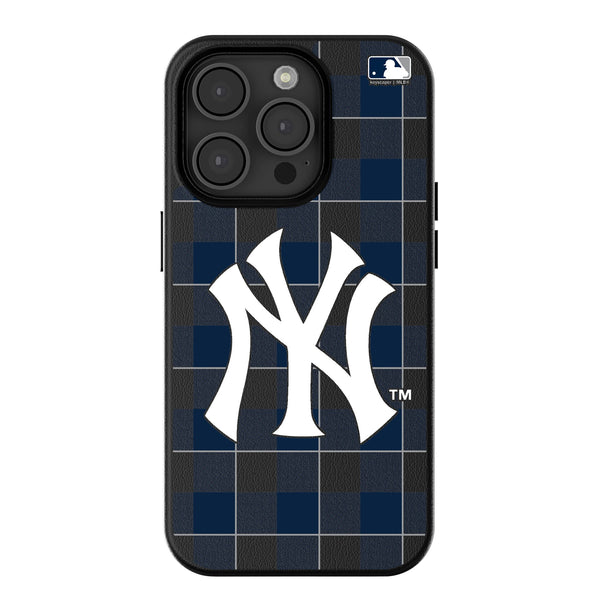 New York Yankees Plaid iPhone MagSafe Compatible Phone Case for Apple iPhone