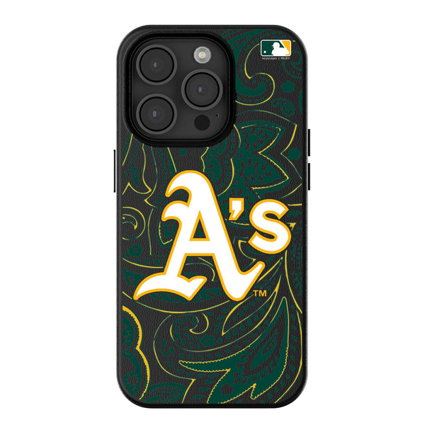 Oakland Athletics Paisley iPhone MagSafe Compatible Phone Case for Apple iPhone