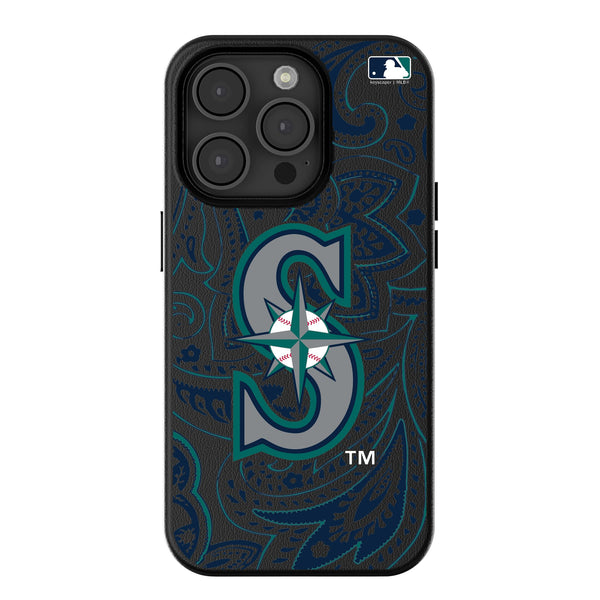 Seattle Mariners Paisley iPhone MagSafe Compatible Phone Case for Apple iPhone