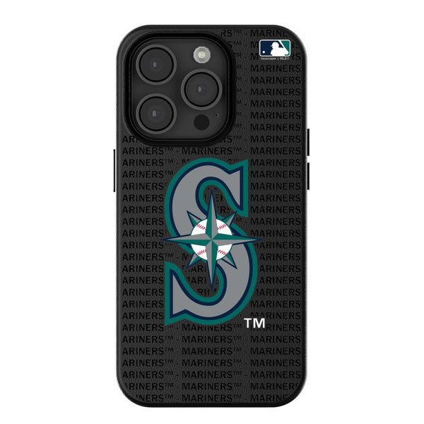 Seattle Mariners Text Backdrop iPhone MagSafe Compatible Phone Case for Apple iPhone