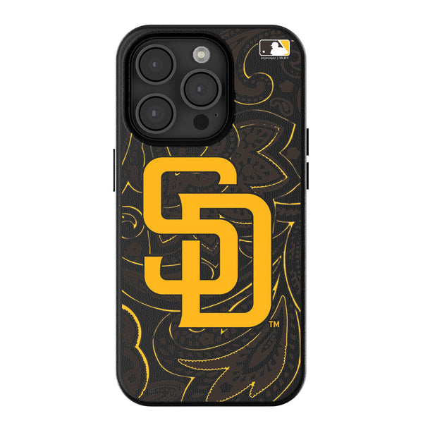 San Diego Padres Paisley iPhone MagSafe Compatible Phone Case for Apple iPhone