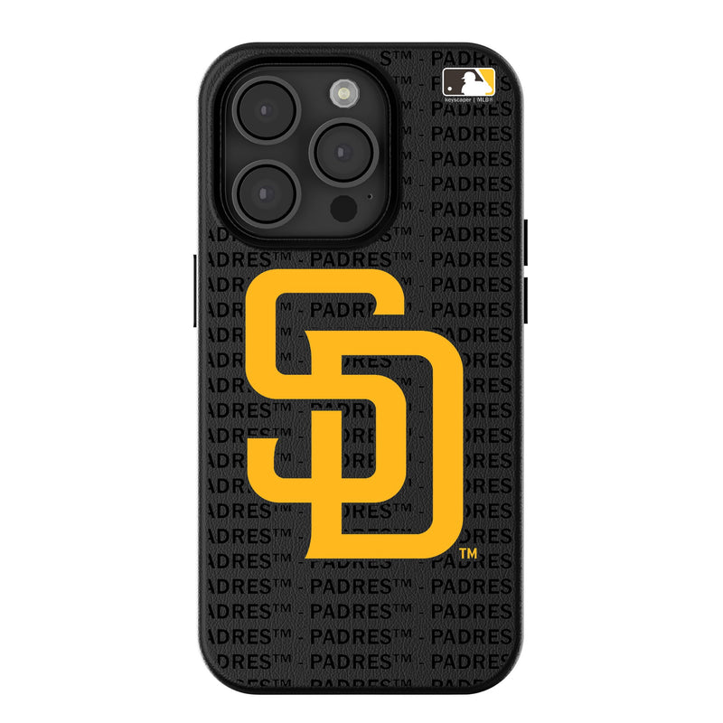 San Diego Padres Text Backdrop iPhone MagSafe Compatible Phone Case for Apple iPhone